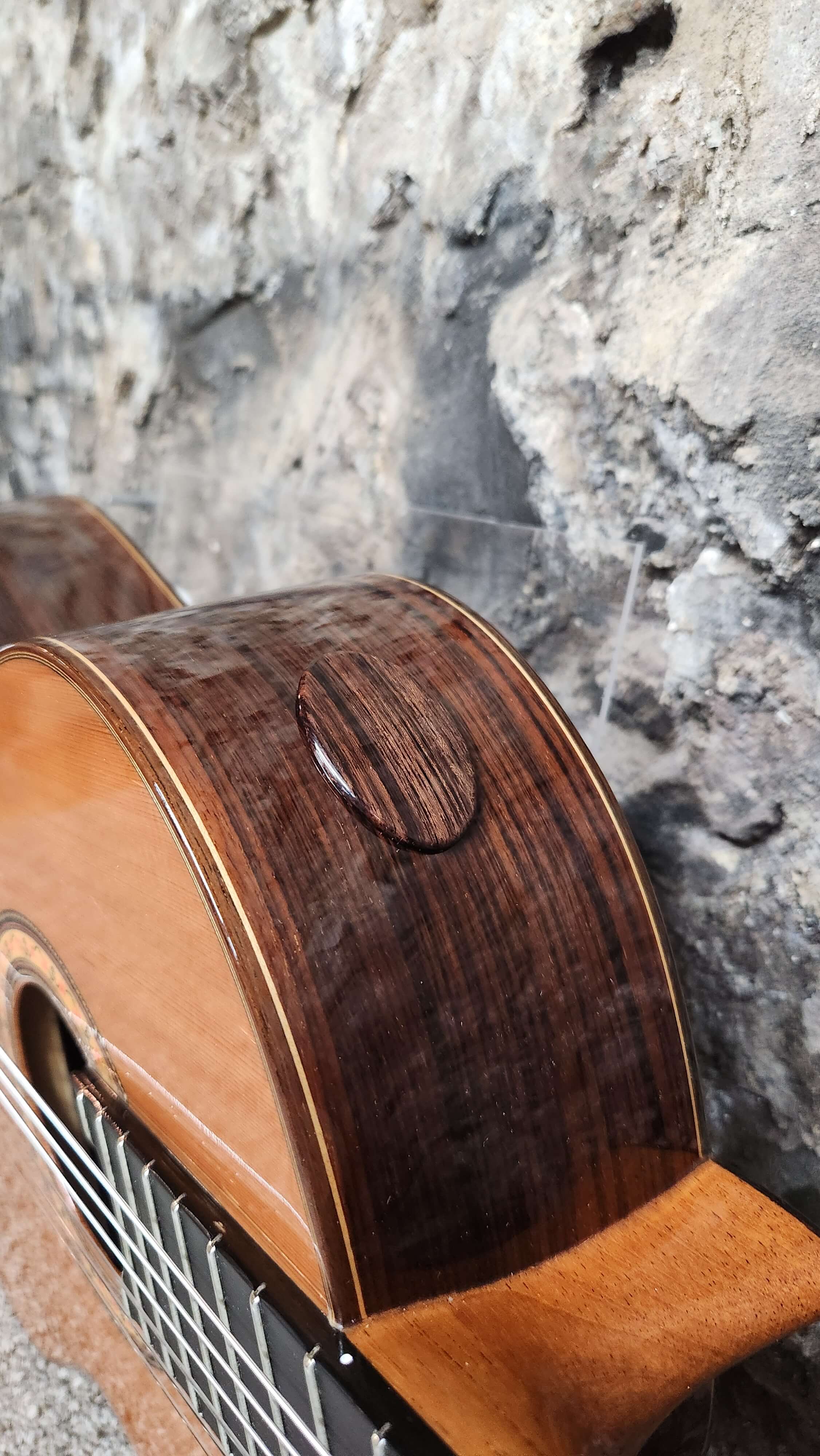 Soundport and cover on a Ramirez classical guitar - Guitar Customizations - Guelph Guitar Repair